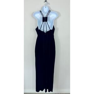 Faviana Black Strappy Back Evening Gown Dress Size 11/12